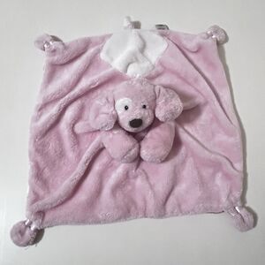 Gund Baby Pink Spunky Satineesnug Puppy Dog Security Blanket Lovey Lovie 58969